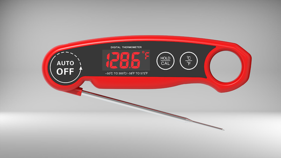 Good price O diodo emissor de luz do termômetro de cozimento da carne da bateria recarregável indica o termômetro de carne impermeável on-line