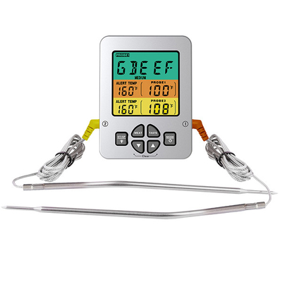 Good price Ponta de prova dupla alta 304 LCD de aço inoxidável do termômetro de carne do ASSADO do Temp multi on-line